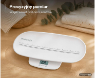 MOMCOZY Waga niemowlęca AZ01, wielofunkcyjna, pomiar wagi i wzrostu - 1594951 - zdjęcie 3